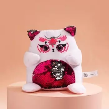 Мягкая игрушка с пайетками «Котик», 17 см х 9 см х 15 см