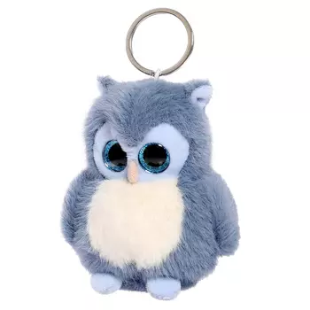 Детский брелок «Сова», мягкий, цвет голубой, 11 см