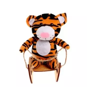 Мягкая игрушка «Тигр на санках»
