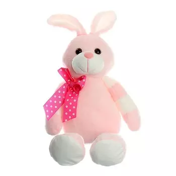 Мягкая игрушка «Зайка», бант в горох