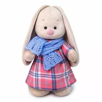Мягкая игрушка «Зайка Ми в голубом шарфе», 25 см