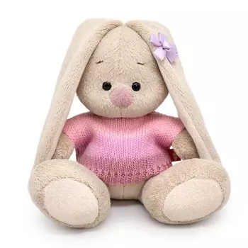 Мягкая игрушка «Зайка Ми», в нежно-розовом свитере, 15 см