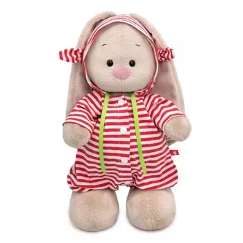 Мягкая игрушка «Зайка Ми в полосатом комбинезоне», 25 см