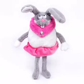 Мягкая игрушка «Зайка нарядная»