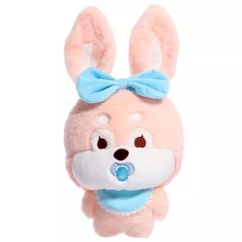 Мягкая игрушка «Зайка», с бантиком, 20 см, персиковая
