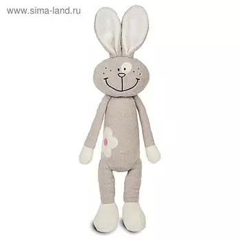Мягкая игрушка «Зайка с цветочком», 33 см
