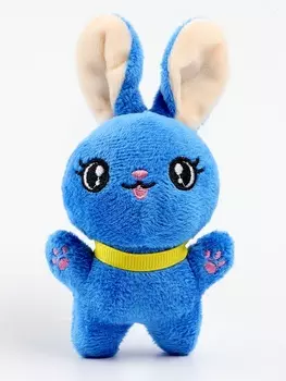 Мягкая игрушка «Заяц», синяя, 1075 см