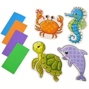 Мягкая картинка для малышей «Морские животные»