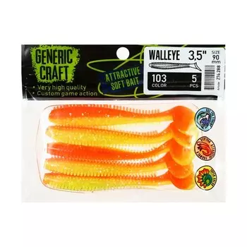 Мягкая приманка Generic Craft Walleye, цвет 103, 9 см, 5 шт.