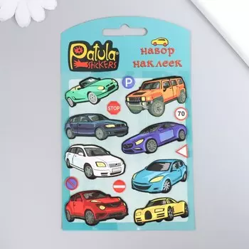 Мягкие наклейки "Машины", 9,5х15 см, MP005