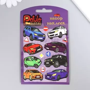 Мягкие наклейки "Машины", 9,5х15 см, MP006