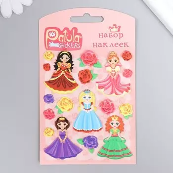 Мягкие наклейки "Принцессы", 9,5х15 см, MP055