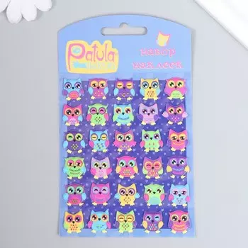 Мягкие наклейки "Совы", 9,5х15 см, MP066