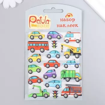 Мягкие наклейки "Транспорт", 9,5х15 см, MP032