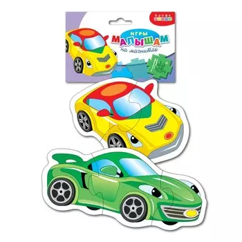 Мягкие пазлы на магнитах «Машинки»