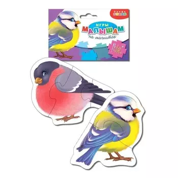 Мягкие пазлы «Снегирь и синичка»