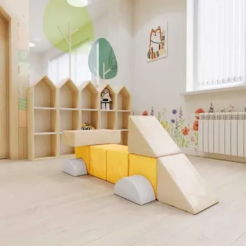 Мягкий игровой комплекс для детей «Байк», цвет пастель