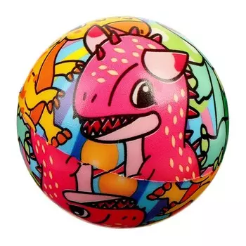 Мяч мягкий «Приключения с дино» 6,3см, микс , в шоубоксе