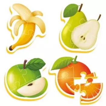 Мягкий пазл «Фрукты», 14 элементов