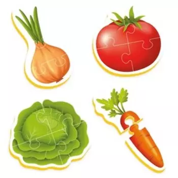 Мягкий пазл «Овощи», 13 элементов