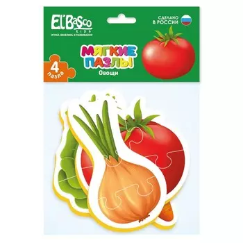 Мягкий пазл «Овощи», 13 элементов