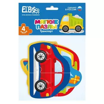 Мягкий пазл «Транспорт», 14 элементов