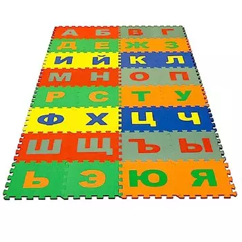 Мягкий коврик - пазл «Алфавит Русский», 32 детали, развивающий