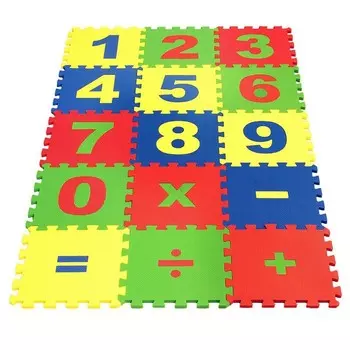 Мягкий коврик - пазл «Математика», 15 деталей, развивающий