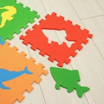 Мягкий пол «Морские животные», универсальный, 33 33 см