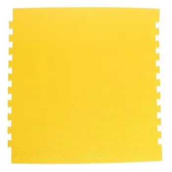 Мягкий пол универсальный «New-накат. Соты», цвет жёлтый, 100 100 см, 14 мм