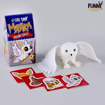 Антистресс сквиш мялка с наклейками «Сова», с гидрогелем,