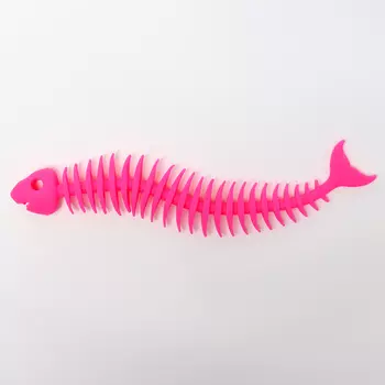 Антистресс сквиш мялка «Скелет рыбы», в пакете, МИКС