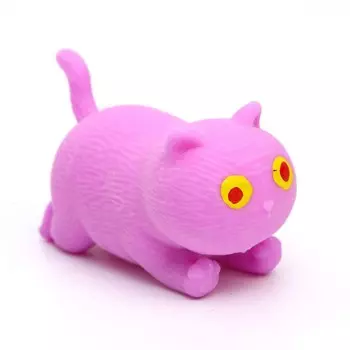 Антистресс игрушка «Котик», мялка с пастой, МИКС