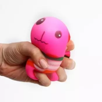 Мялка «Котик» с пастой, цвета МИКС