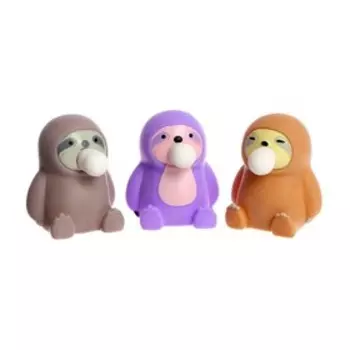 Мялка «Ленивец» надувает пузырь, цвета МИКС