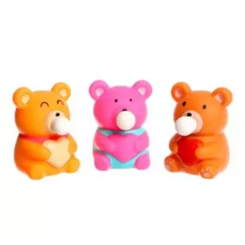 Мялка «Медведь» надувает пузырь, цвета МИКС