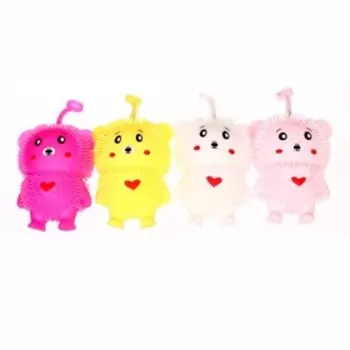 Мялка «Мишка» с пастой, цвета МИКС