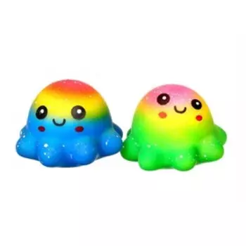 Антистресс игрушка «Осьминог», мялка с пастой, МИКС