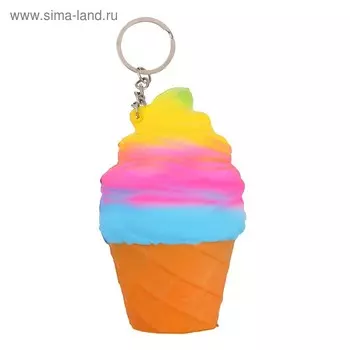 Мялка-сквиши «Мороженое», на брелоке