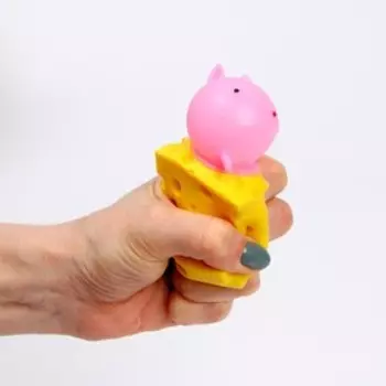 Антистресс игрушка - мялка «Сыр», МИКС