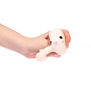 Мялка «Зайка» с пастой, цвета МИКС