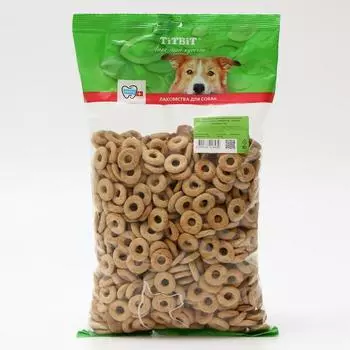 Мясные сушки TitBit для собак, с говядиной, мягкая упаковка, 1 кг