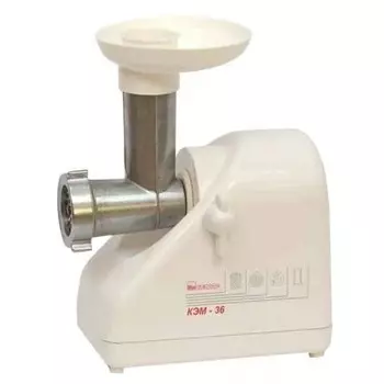 Мясорубка электрическая КЭМ-36/220-4-33 «Помощница», реверс, 1000 Вт, 8 насадок, белая