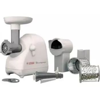 Мясорубка электрическая КЭМ-П2У 302-09 «Помощница», реверс, 1500 Вт, 8 насадок, белая