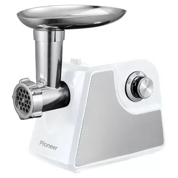 Мясорубка электрическая Pioneer MG105, 1800 Вт, реверс, 2 скорости, белая
