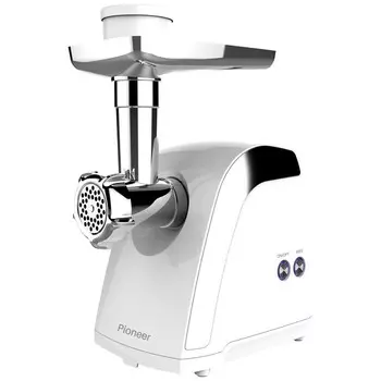 Мясорубка электрическая Pioneer MG108, 1800 Вт, реверс, белая