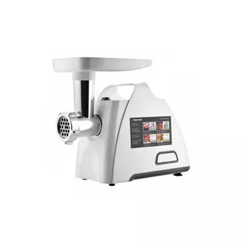 Мясорубка BRAYER BR1604, 1800 Вт, 2 кг/мин, реверс, 2 насадки, белая