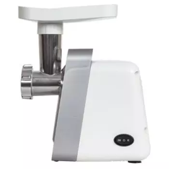 Мясорубка jvc JK-MG124, электрическая, 2000 Вт, реверс, 2 насадки, белый с серебром