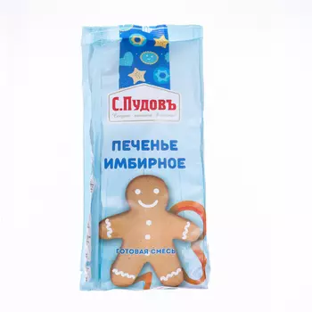 Мучная смесь С.Пудовъ, печенье имбирное, 400 г