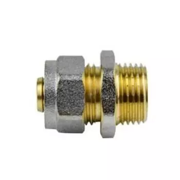 Муфта Aquasfera 7001-05, обжимная, d=26 мм х 3/4", наружная резьба, латунь